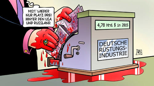 Blutgeld der deutschen Waffen-Industrie
