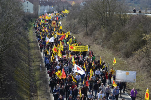Demo am AKW Neckarwestheim, 8.03.2015 - Foto: Aktionsbndnis CATOR-Widerstand Neckarwestheim