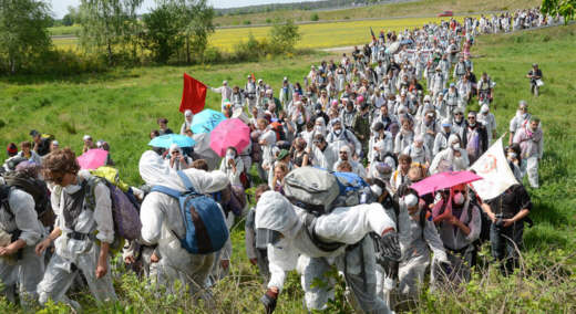 Klima-AktivistInnen besetzen den  Braunkohle-Tagebau Welzow-Sd - Foto: Ende Gelnde - Creative-Commons-Lizenz Nicht-Kommerziell 3.0
