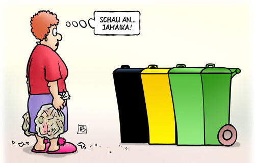 Schau mal an... Jamaika! - Karikatur: Harm Bengen