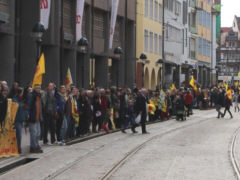 Menschenkette in Freiburg, 9. Mrz 2013