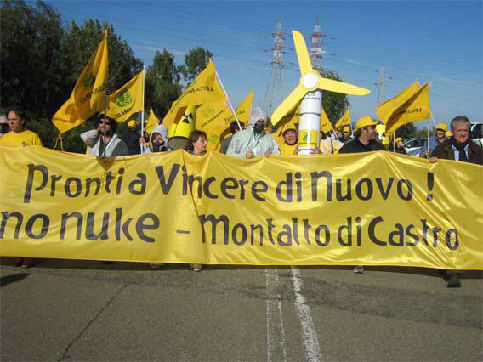 Anti-AKW-Demo Italien Montalto di Castro 31.10.2009