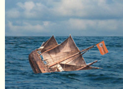 Piraten entern ein morsches Schiff