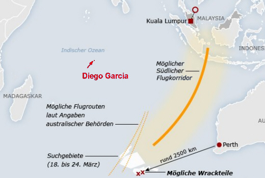 Suchgebiete 3, MH370 - Grafik: N.R.