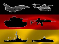 Deutsche Fahne und Waffen-Export - Grafik: Samy - Creative-Commons-Lizenz Nicht-Kommerziell 3.0
