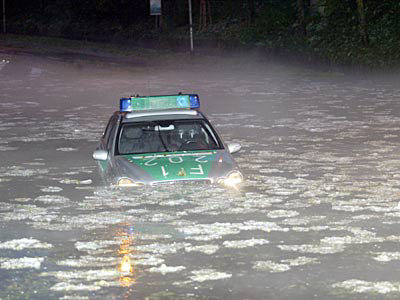 Überflutung in Freiburg
