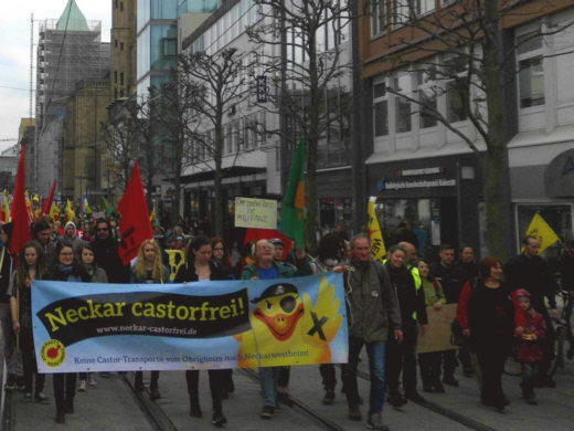 Anti-AKW-Demo in Heilbronn, 4.03.2017  - Foto: Klaus Schramm - Creative-Commons-Lizenz Namensnennung Nicht-Kommerziell 3.0