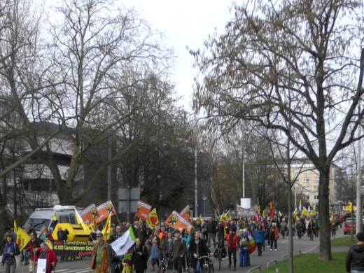 Anti-AKW-Demo in Heilbronn, 4.03.2017  - Foto: Klaus Schramm - Creative-Commons-Lizenz Namensnennung Nicht-Kommerziell 3.0