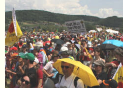 Demo beim AKW Beznau, Schweiz