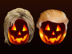 Hillary Clinton and Donald Trump at Halloween - Grafik: Samy - Creative-Commons-Lizenz Nicht-Kommerziell 3.0