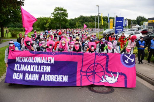 Aktion von 'Ende Gelände, 31.07.21 - Foto: Ende Gelände - Creative-Commons-Lizenz Namensnennung Nicht-Kommerziell 3.0