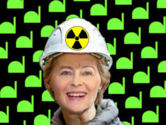 Grüne Atomenergie - Dank Ursula von der Leyen - Grafik: Samy - Creative-Commons-Lizenz Namensnennung Nicht-Kommerziell 3.0