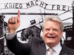 Gauck und der Krieg - Collage: Samy