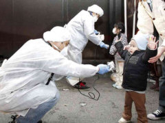 Strahlenmessung an japanischen Kindern