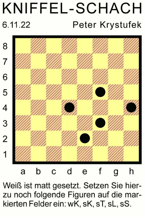 Kniffel-Schach Nr. 8 - Copyright: Peter Krystufek