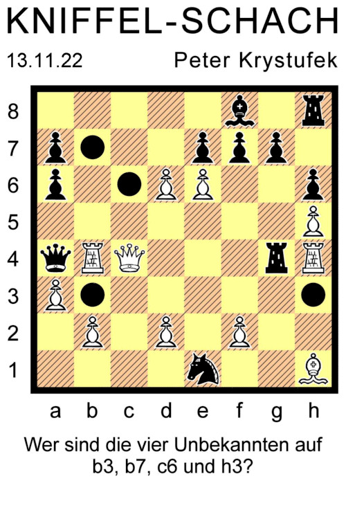 Kniffel-Schach Nr. 9 - Copyright: Peter Krystufek