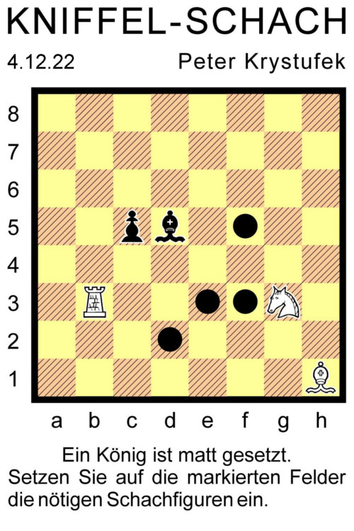 Kniffel-Schach Nr. 12 - Copyright: Peter Krystufek