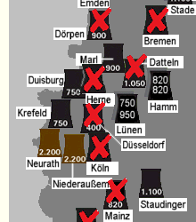 Kohlekraftwerks-Plne