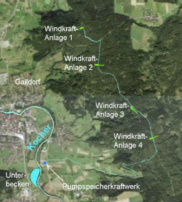 Neuartiges Naturstromspeicherkraftwerk in Gaildorf