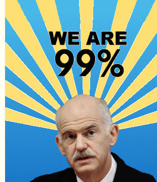 Papandreous Ergebnis bei der Volksabstimmung