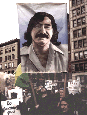 Demo für Leonard Peltier in New York