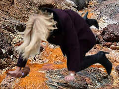 Helle Thorning-Schmidt goes fracking - Collage: Samy