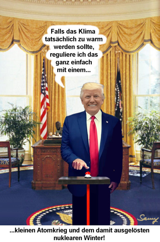 Trump, Klima und nuklearer Winter - Grafik: Samy - Creative-Commons-Lizenz Namensnennung Nicht-Kommerziell 3.0