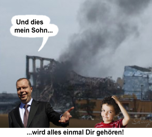 Und dies mein Sohn... - Karikatur: Samy