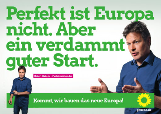 Nonsens-Plakat 3, 2019 - Grafik: 2019_Europawahl_Plakat_Robert_Habeck - Creative-Commons-Lizenz Namensnennung Nicht-Kommerziell 3.0